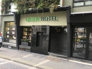 <p>In- &amp; outdoor sign</p>
<p>Green Hotel</p>